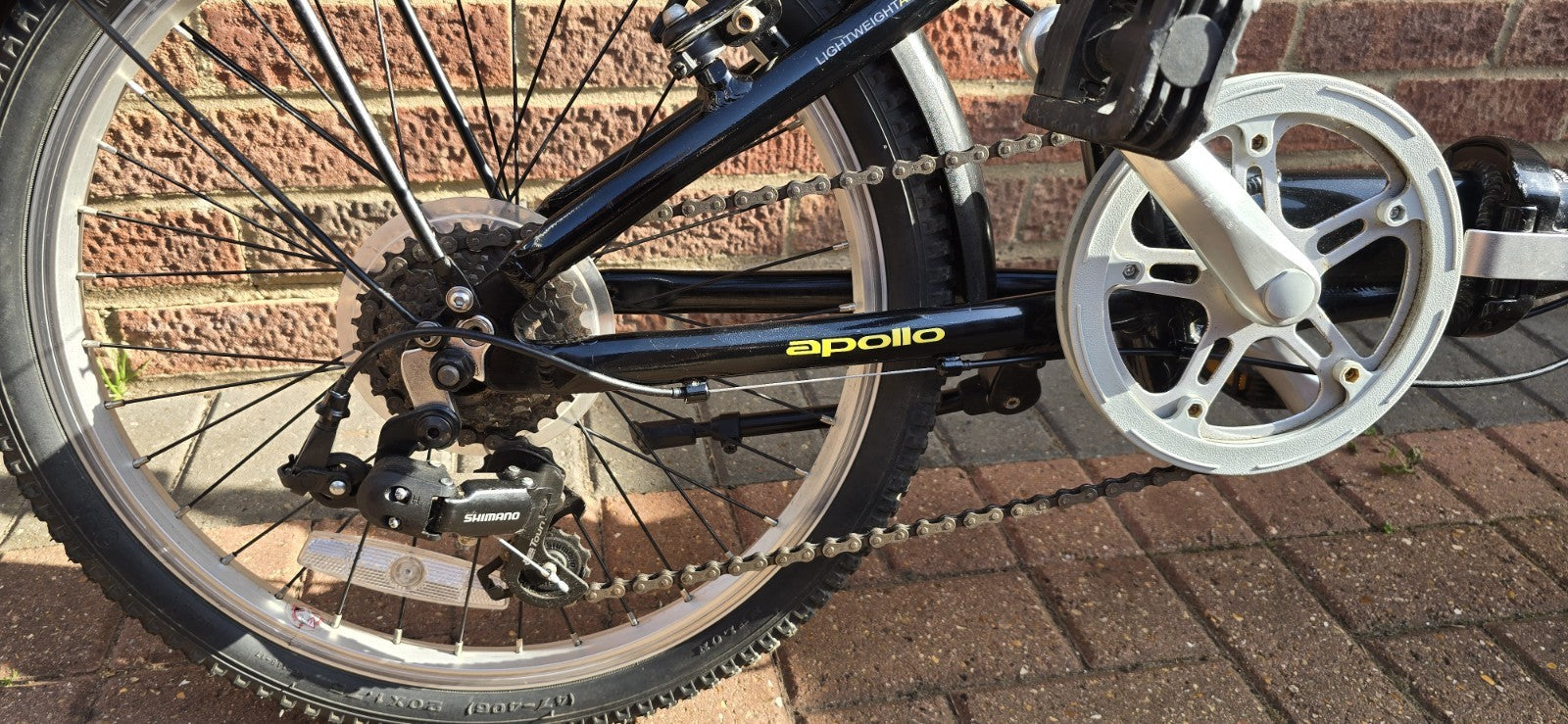 Apollo Contour Unisex Folding Bike 7 Speed, Black, 20" Wheels,