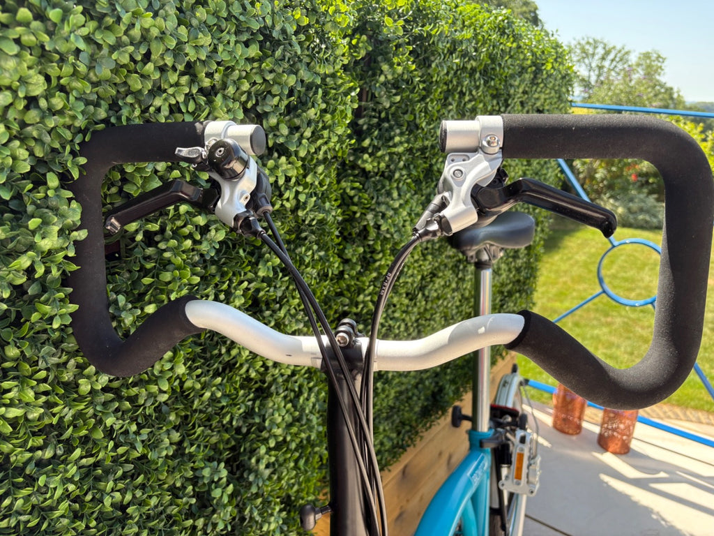 Brompton P6L 2018 6-Speed Folding Bike - Lagoon Blue - Immaculate Condition