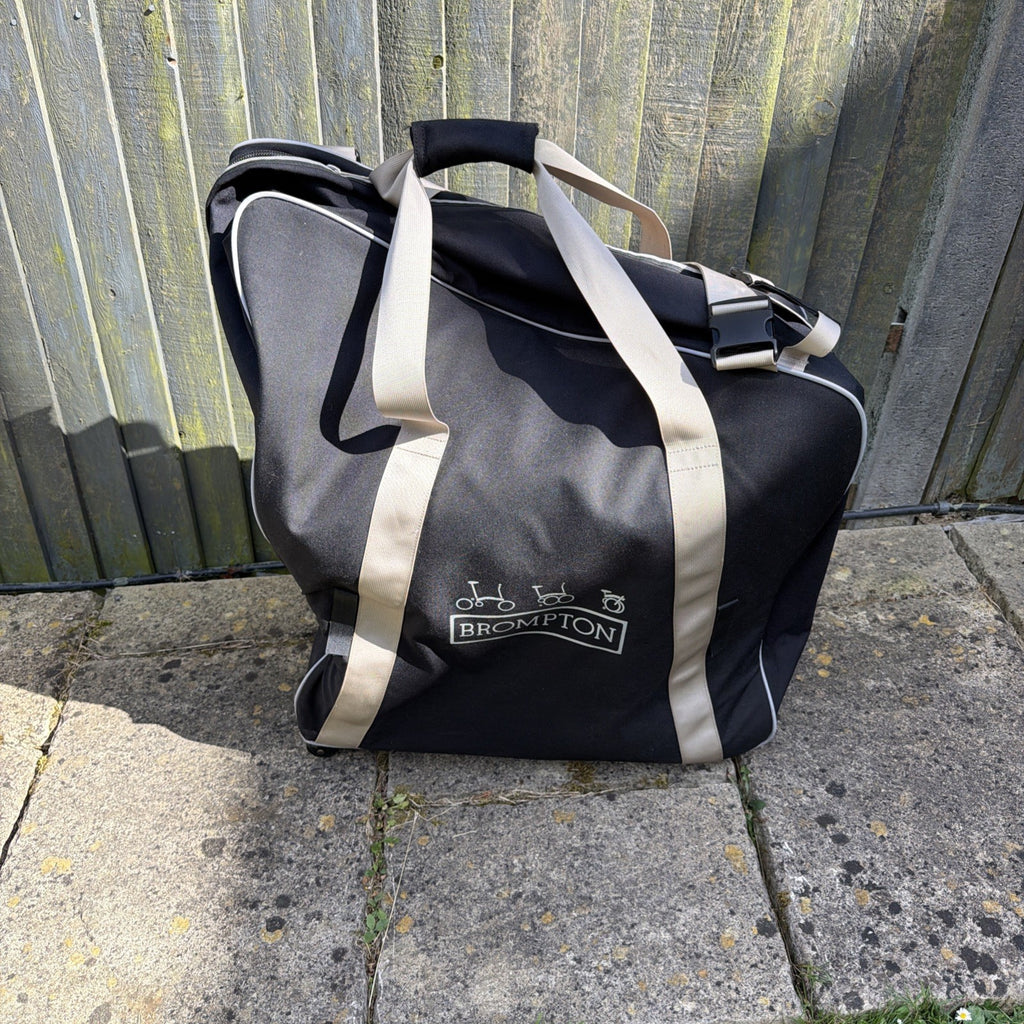 Brompton C-Line M3R Folding Bike with Brompton B Bag Travel Carry Roller Luggage