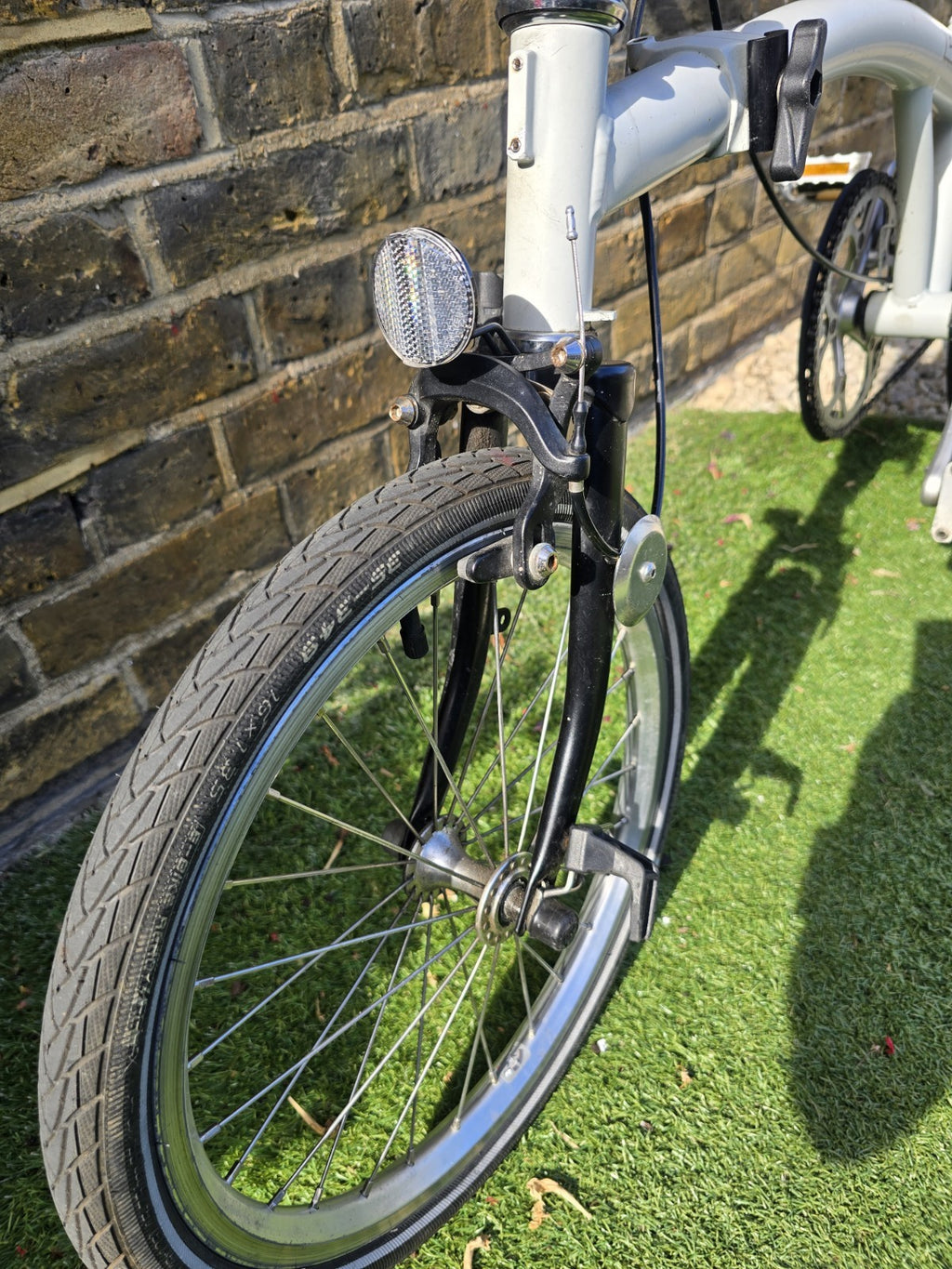 Brompton Folding Bike, Single Speed, S-Type flat  handlebars