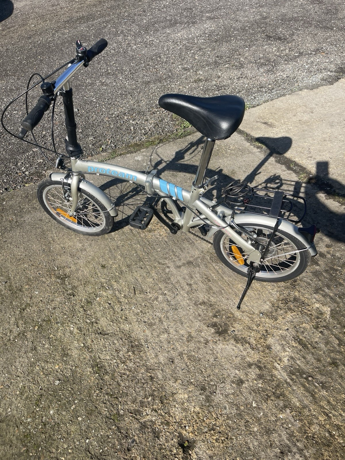 Proteam Folding Bike 6-Speed Shimano Gears, 16-inch Wheels, V-Brakes