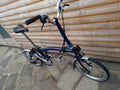 Brompton M6L Folding Bicycle Tempest Blue used in great condition + pump + docs