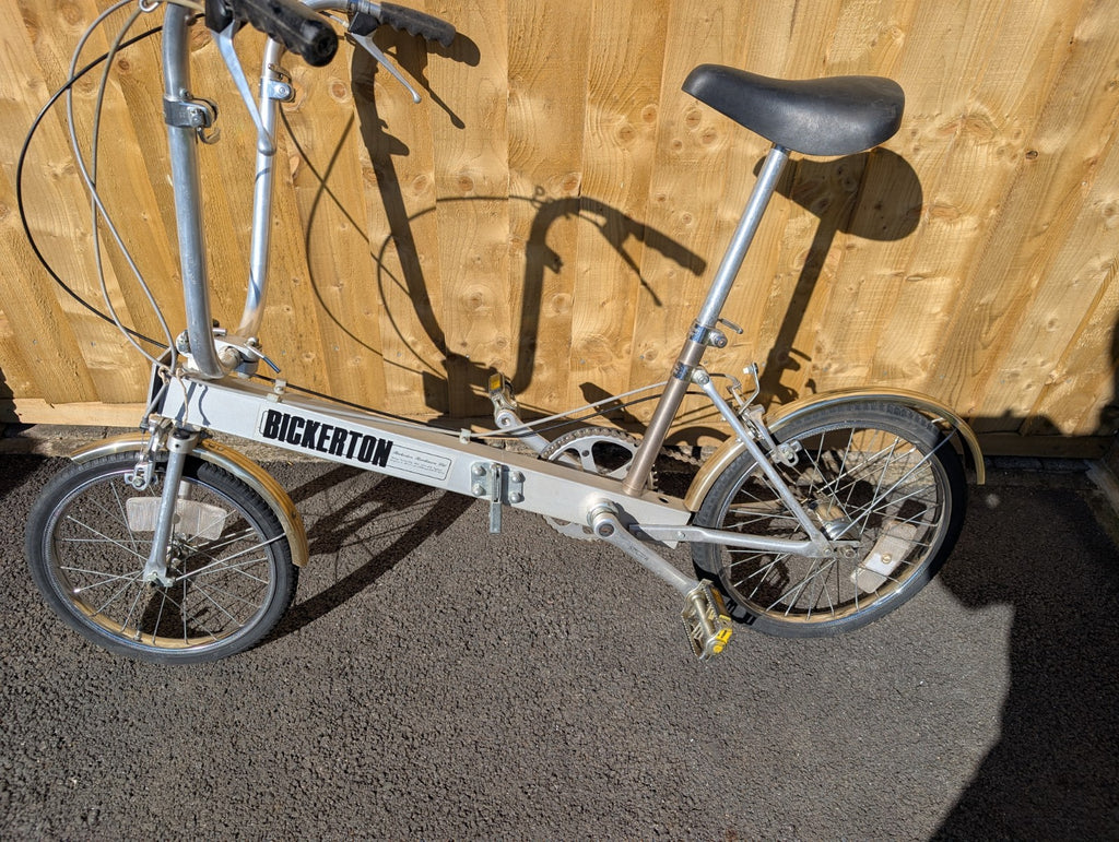 Vintage Bickerton Classic Folding Bike With Original Carrying Bag- Collectible