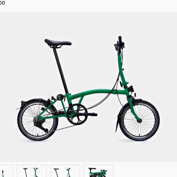(BRAND NEW BOXED) Brompton C Line Folding Bike 12 Speed 16in - Palm Green 2026
