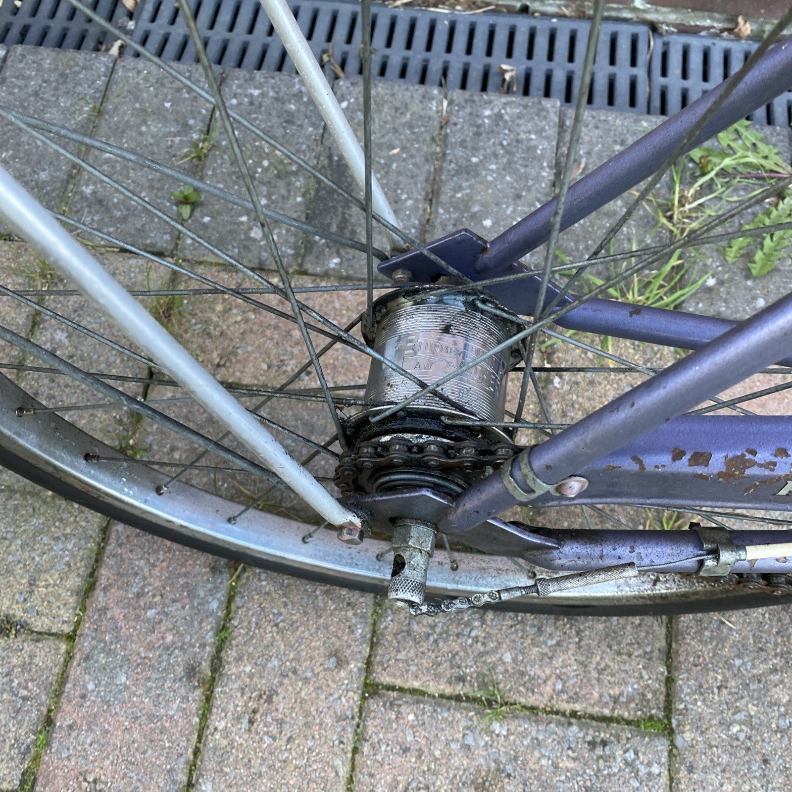 Vintage Classic 1973 Lilac Raleigh Stowaway Folding Bike