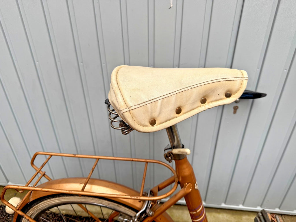 Vintage 1983 Unisex Adults Men's Women's Gold Raleigh Hercules Folding Bike