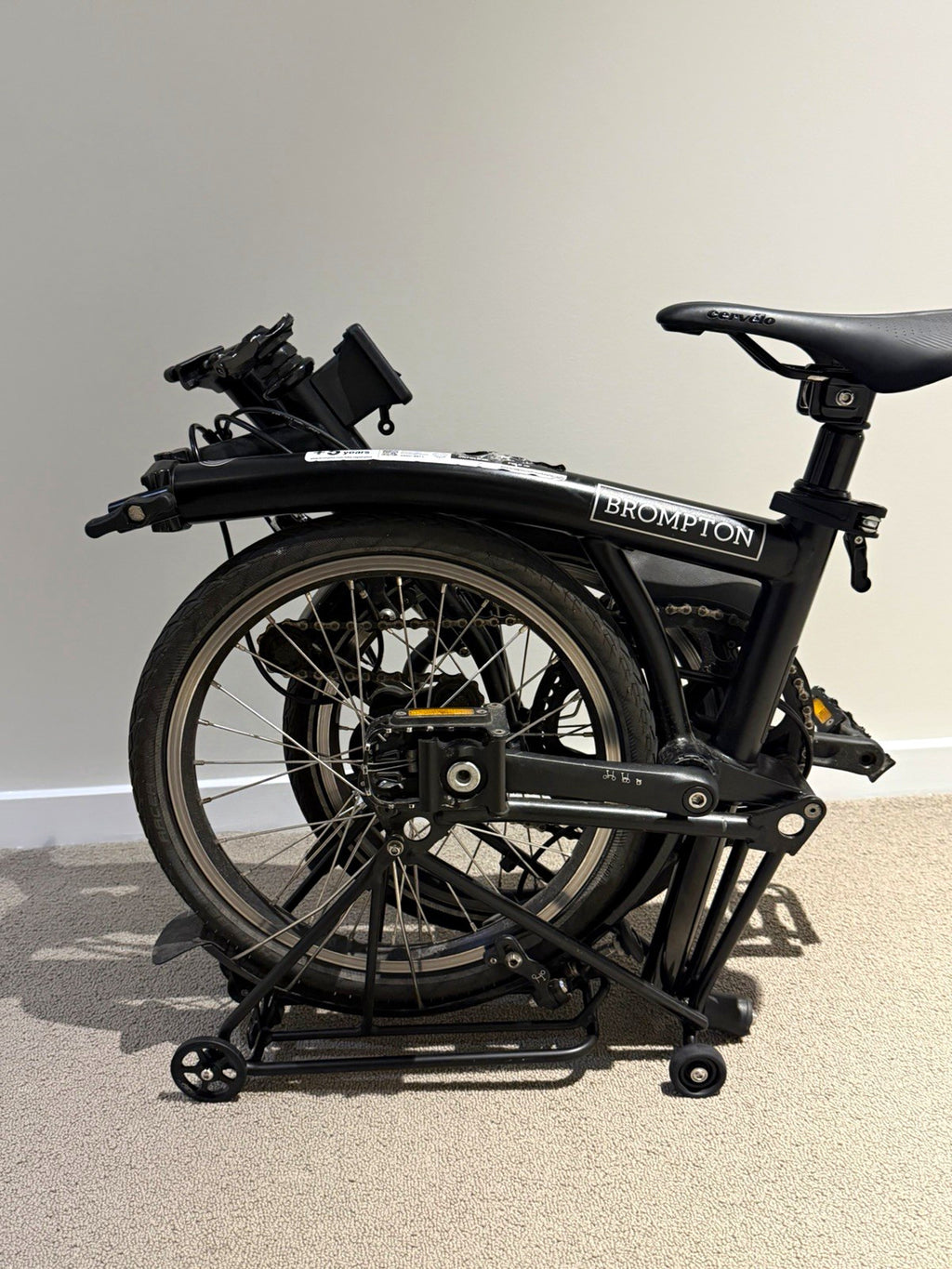 Brompton 2024 C Line 2-Speed Black Folding Bike