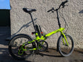 B'TWIN Tilt 500 20in Folding Bike Aluminium 7-Speed Derailleur Green V-Brake