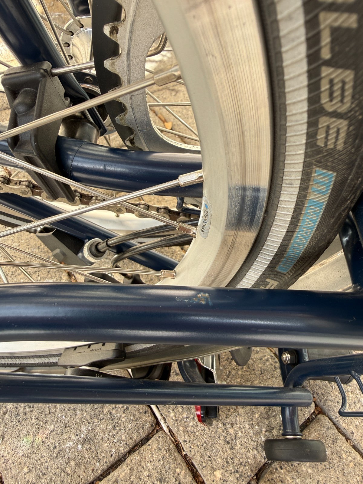 Brompton Tempest Blue 3 Speed Mid C Line M3L - Great Condition - World Shipping