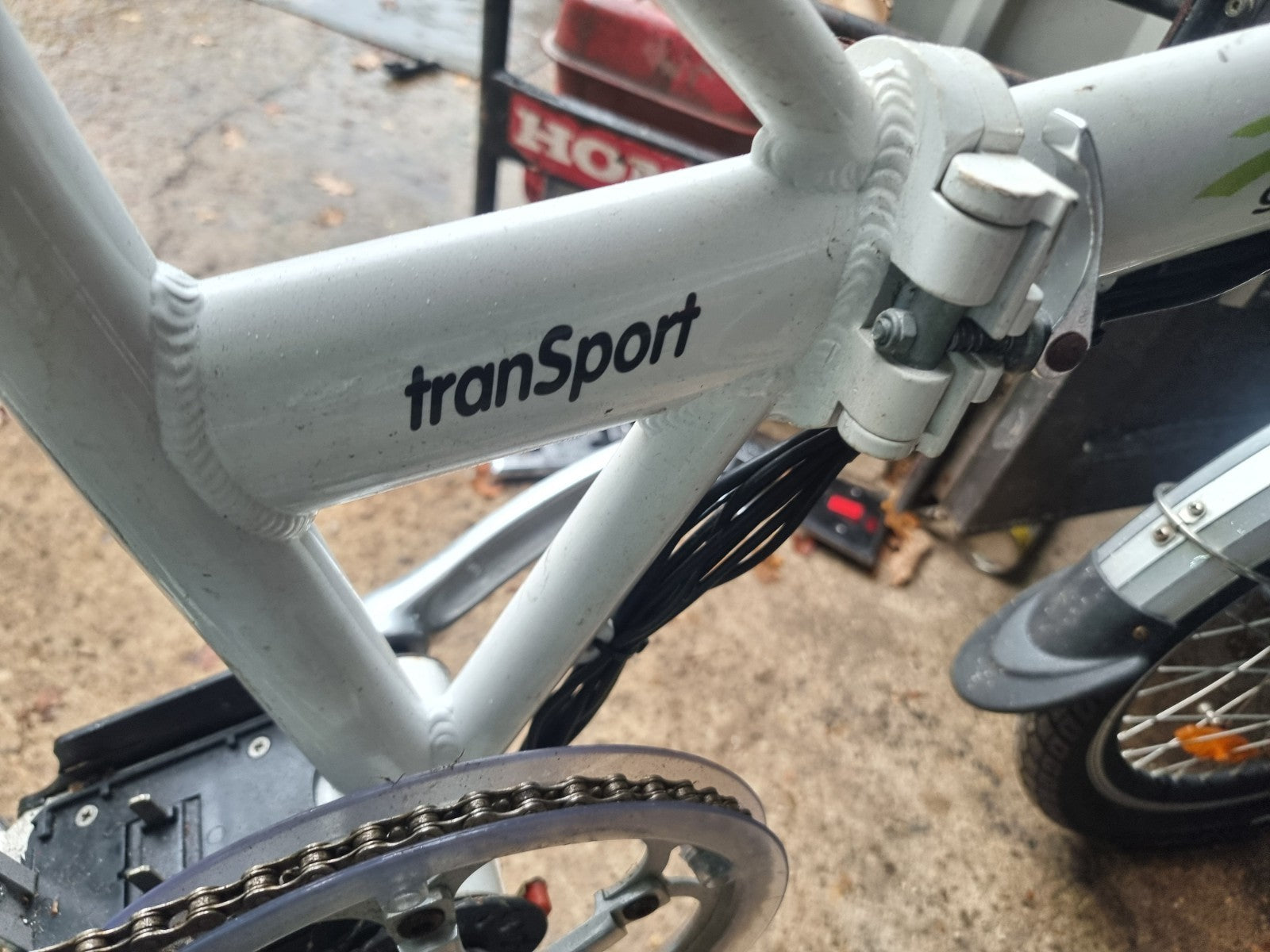 Green zebra cycles E bike pedal assist 36v spares or repair Folding bike trans