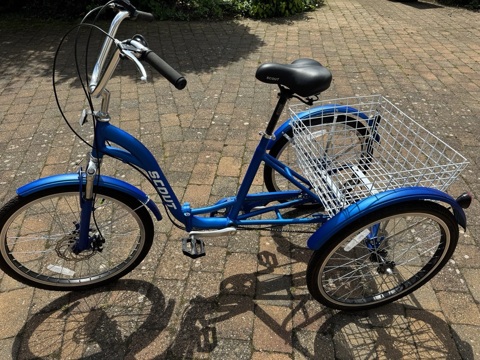 Scout Adult Folding Tricycle 24" Wheels 6 Speed Shimano Gears Disc Brakes