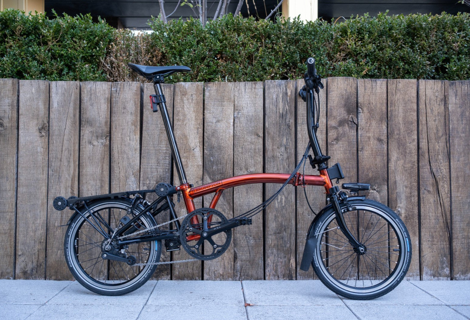 Brompton S6R (6 Speed)Black Edition in Flame Lacquer  + Extras