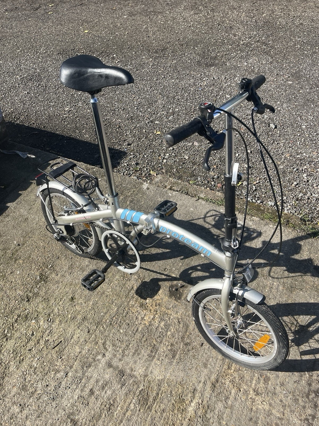Proteam Folding Bike 6-Speed Shimano Gears, 16-inch Wheels, V-Brakes