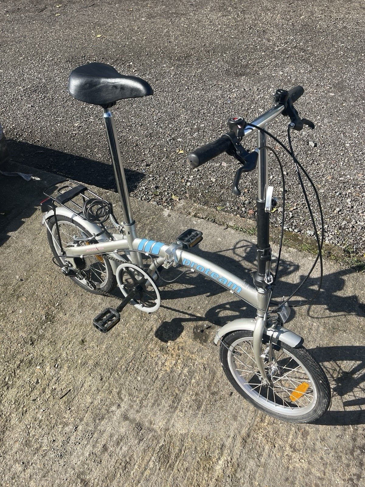 Proteam Folding Bike 6-Speed Shimano Gears, 16-inch Wheels, V-Brakes