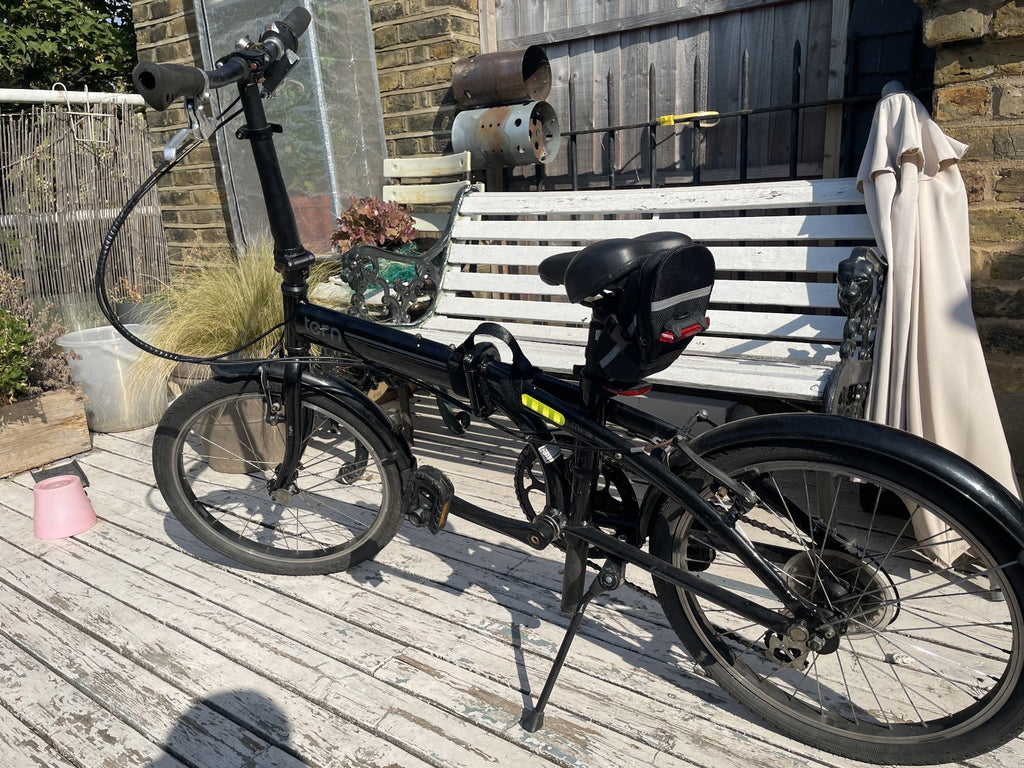 Tern Link B7 folding bicycle; unsure how much work required but definitely some
