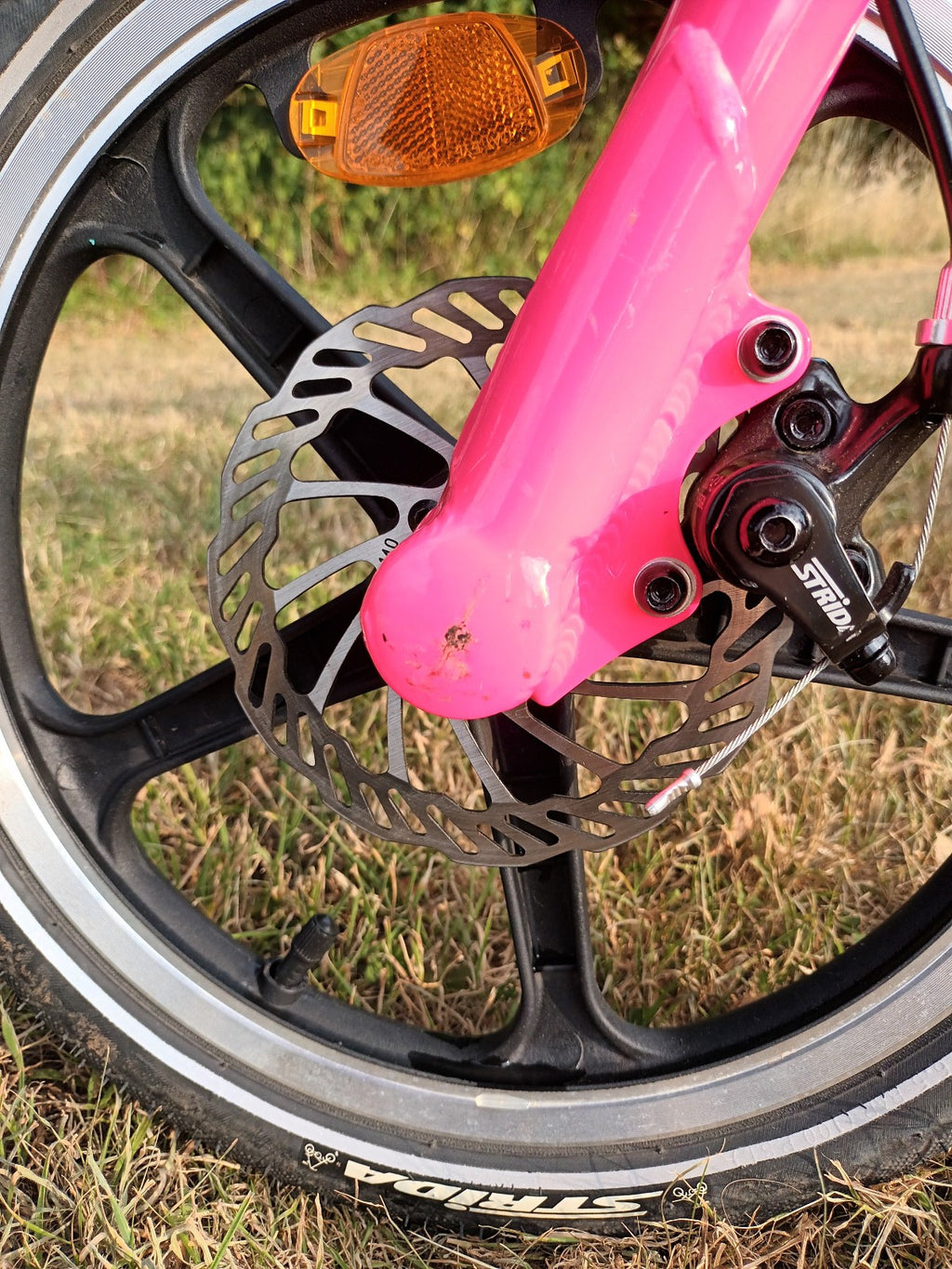 Strida LT Belt Drive Folding Bicycle, 2020, PINK, Disc Brakes, Made in Taiwan