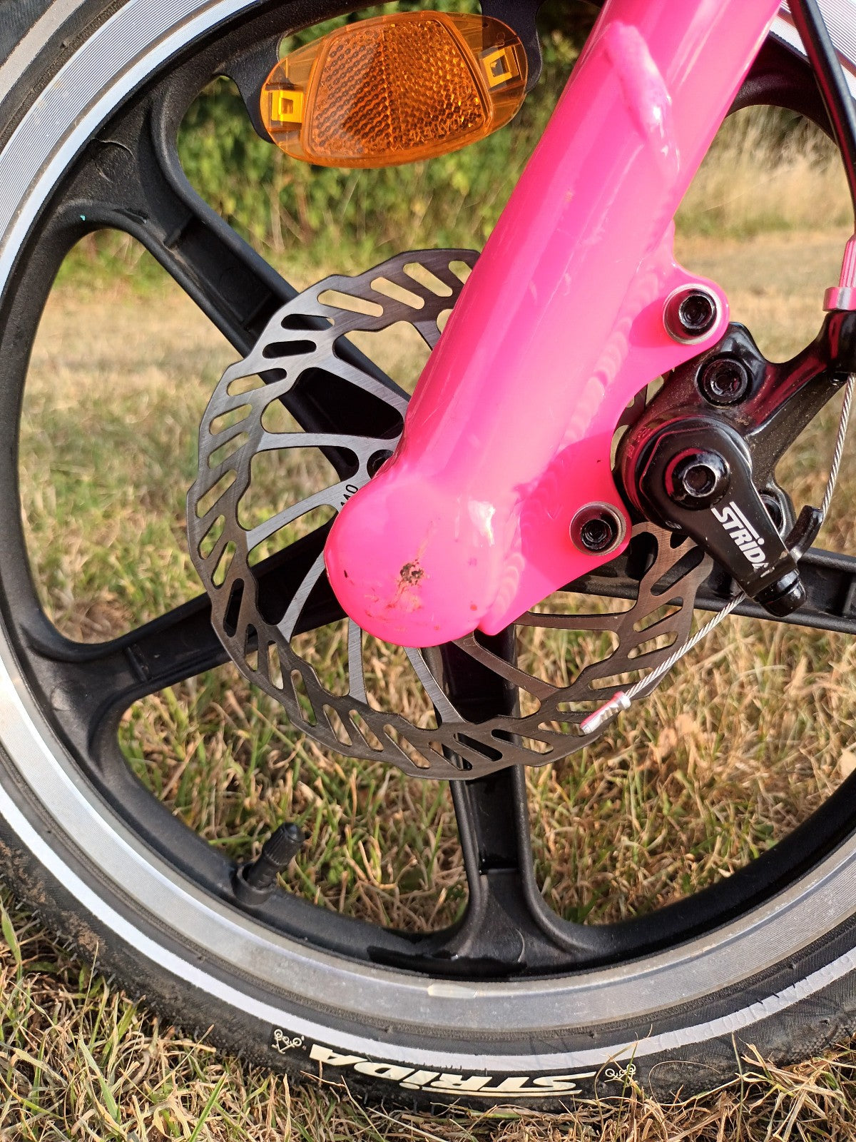 Strida LT Belt Drive Folding Bicycle, 2020, PINK, Disc Brakes, Made in Taiwan