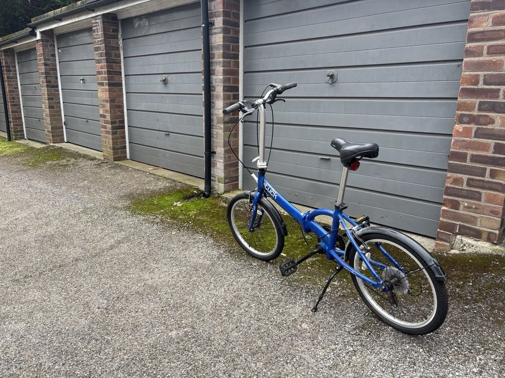 Apollo Tuck Folding Bike, blue collect only Ealing