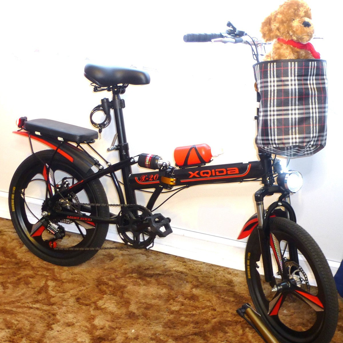 ZLYJ 20"ADULT FOLDABLE UNISEX 7SPEED FOLDING SUSPENSION💥LEISURE BIKE CITY LIGHT