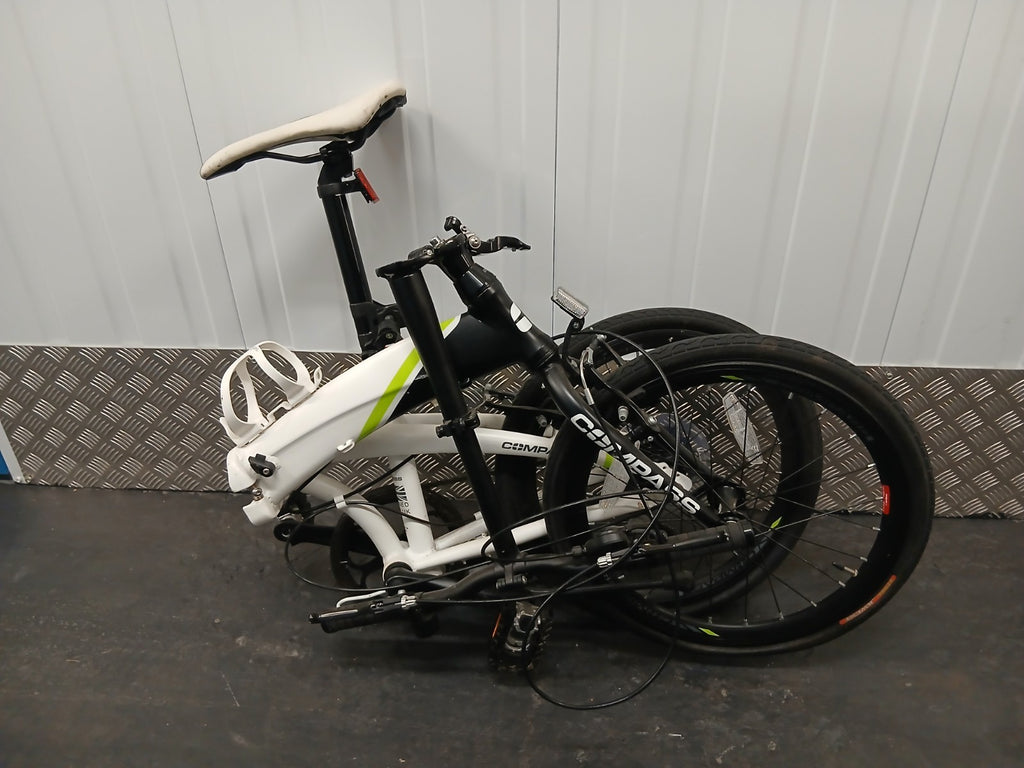 Go Outdoors Compass Northern Folding Bike 20" Wheels White