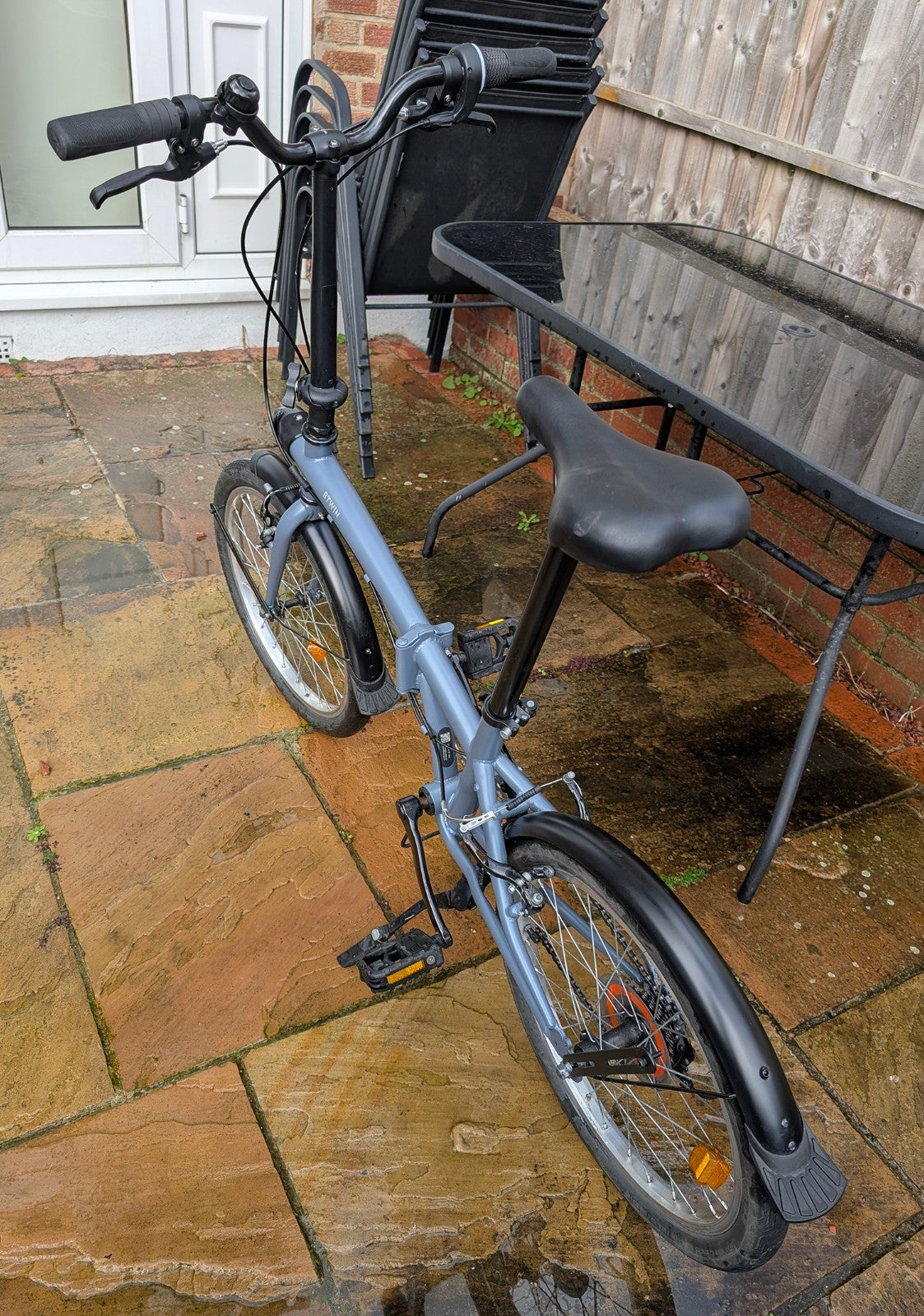 Btwin Folding Bike Fold 120 - Grey - Used Excellent condition 6 speed
