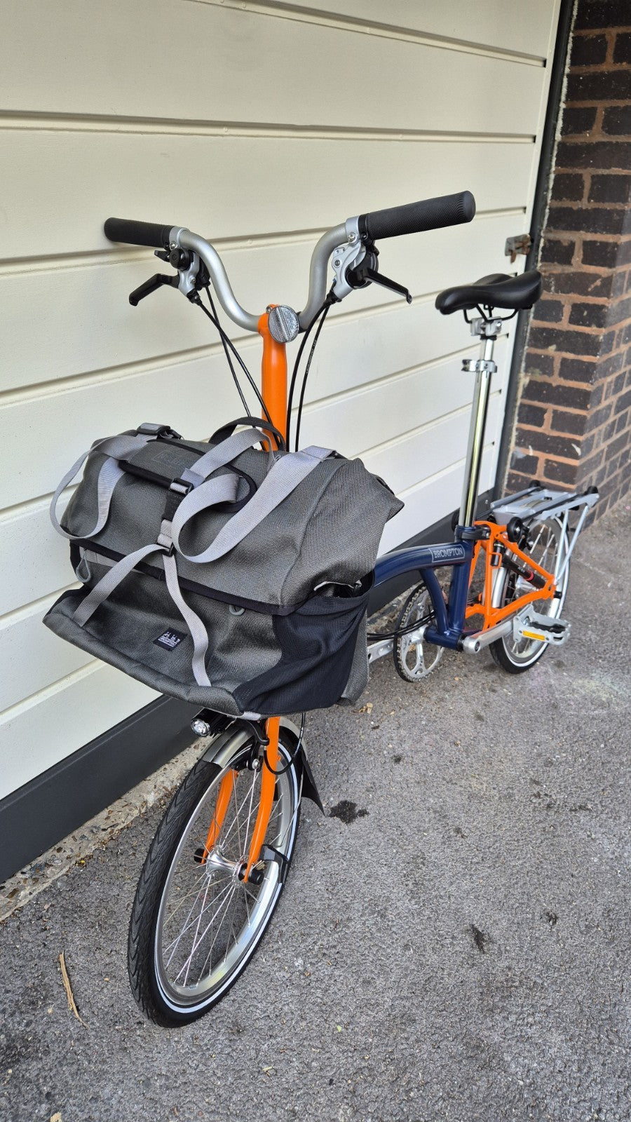 Brompton  C Line Explore, 6-Speed (H6R), Blue & Orange, 2021 (with extras)