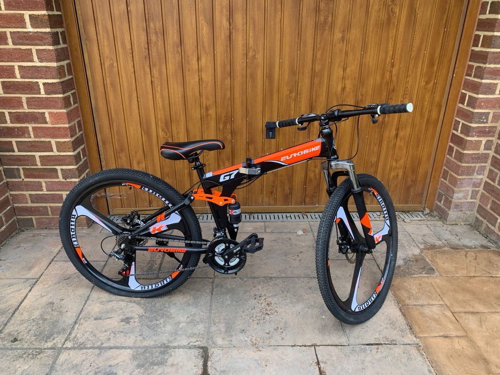 Trioblade Folding Bike 27” Wheels, 21 Gears Orange
