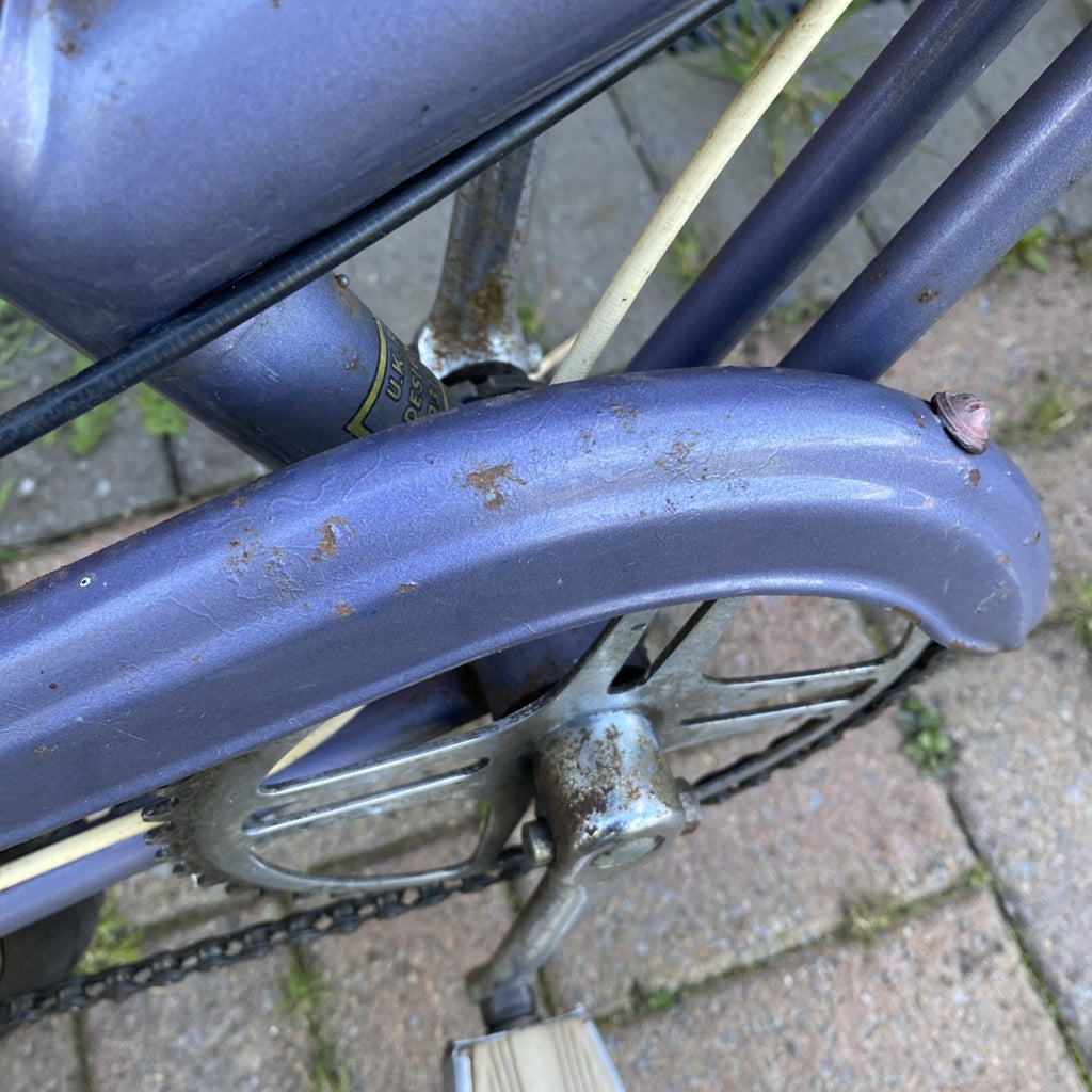 Vintage Classic 1973 Lilac Raleigh Stowaway Folding Bike