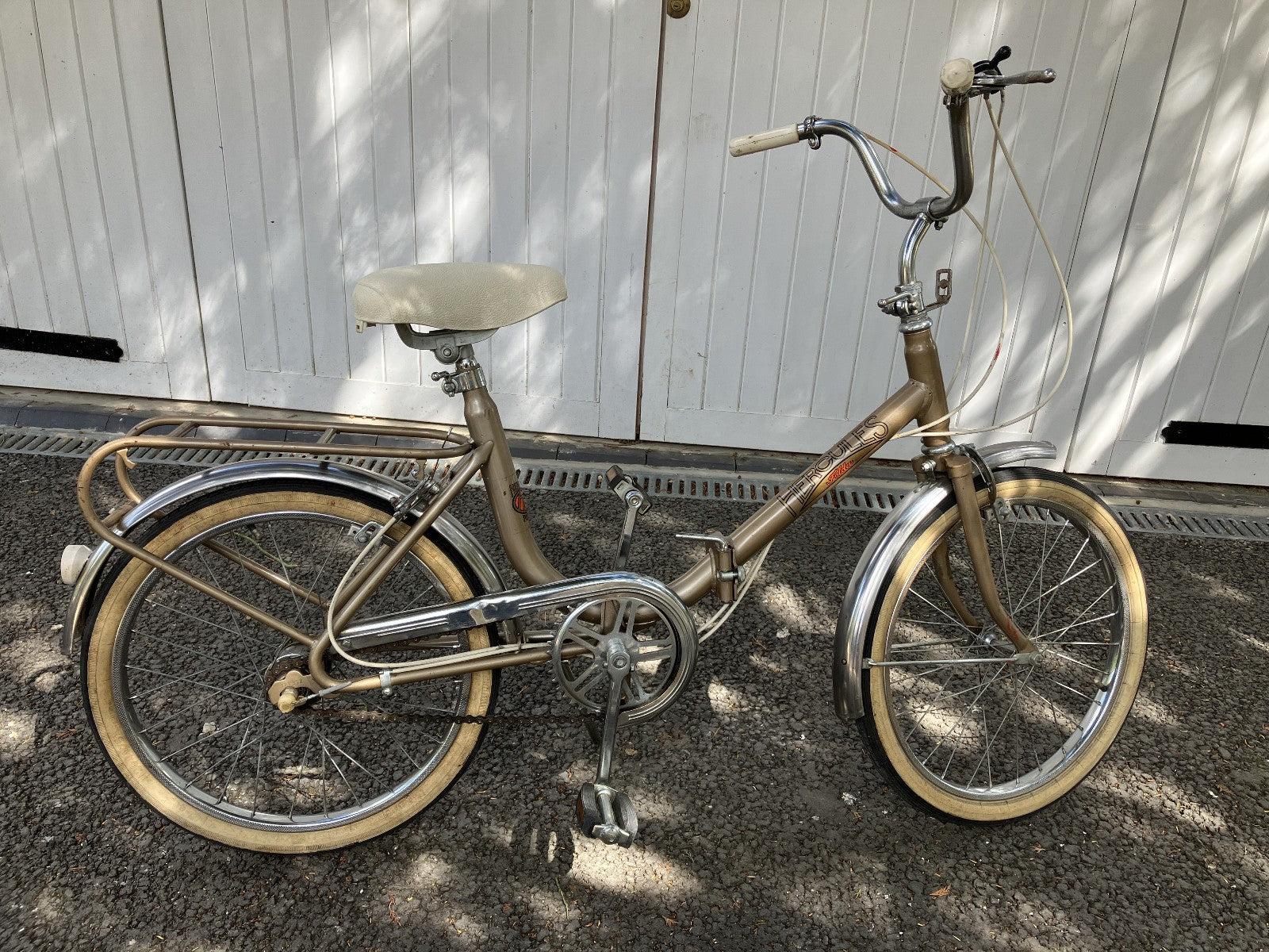 2x Hercules of Nottingham England Folda Folding Bicycles c1970's