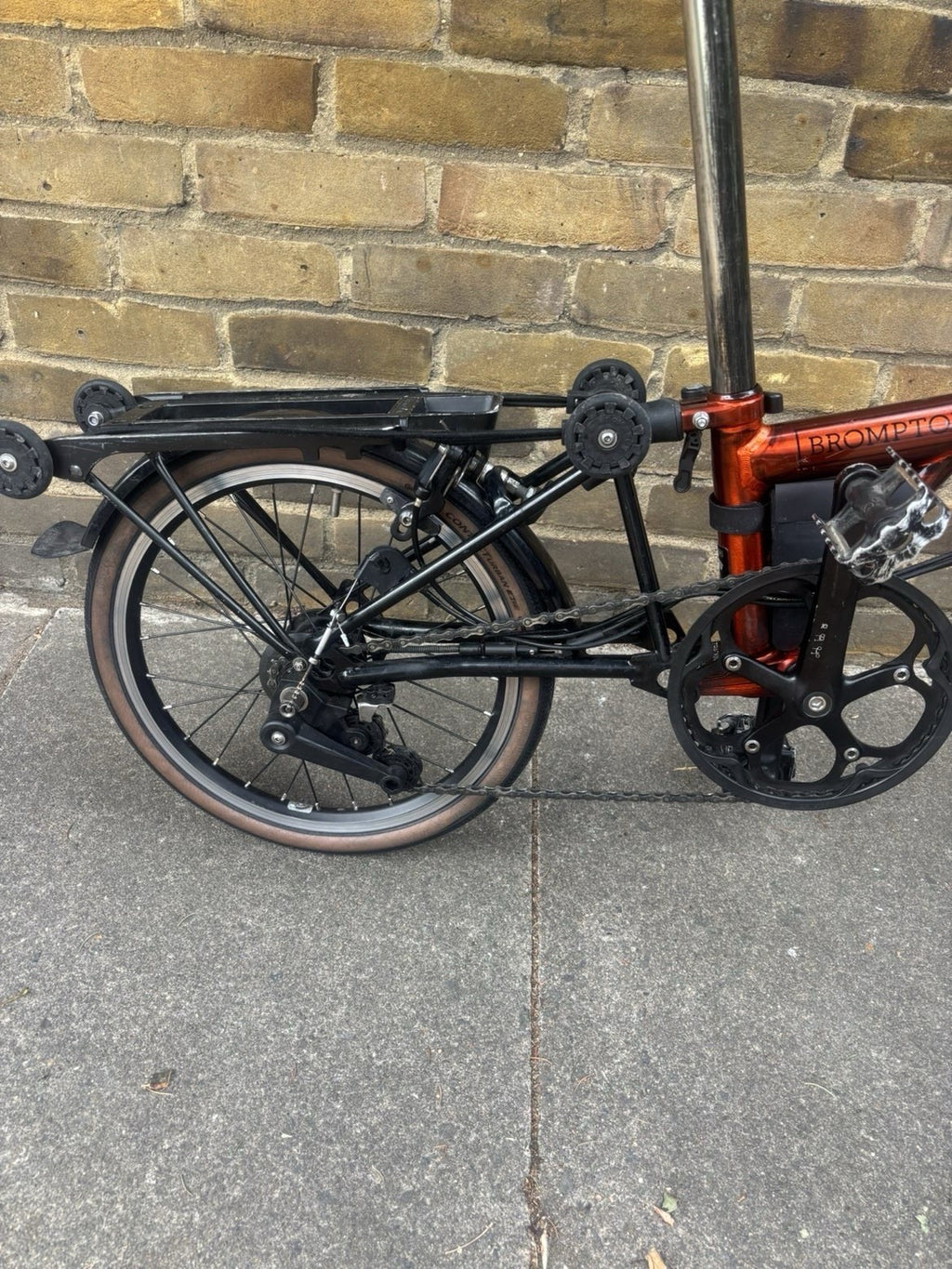 Brompton 6-speed In Flame Lacquer Folding Bicycle