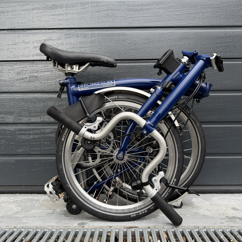 Brompton M3L 3 speed Blue Cobalt Serviced Superb Condition