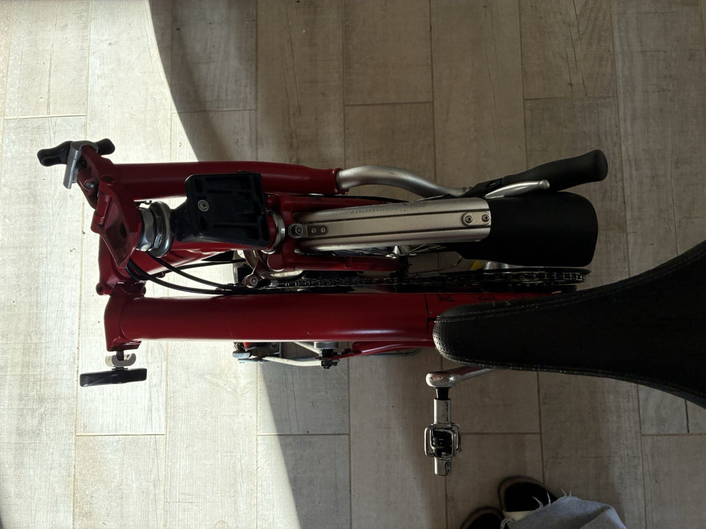 Brompton M3L red in good condition and smooth ride