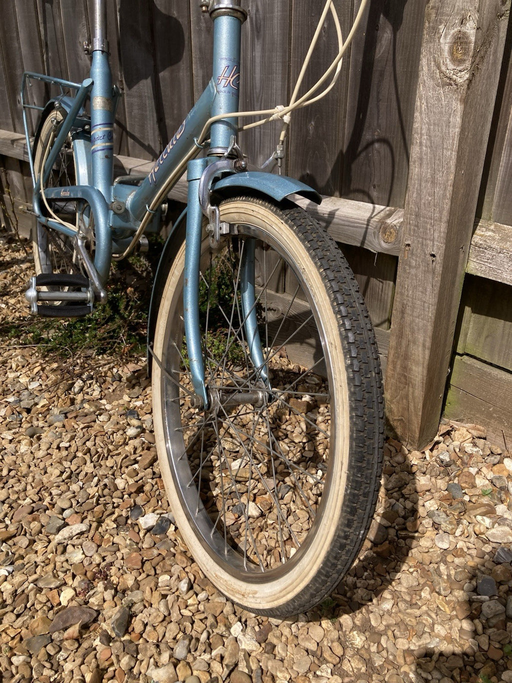 Raleigh Hercules Compact Folding Bike Vintage Stowaway Shopper, Fold-Up, Retro