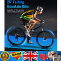 Folding Bikes Mens Mountain Bike Full Suspension Disc Brake Bicycle 26 inch UK!