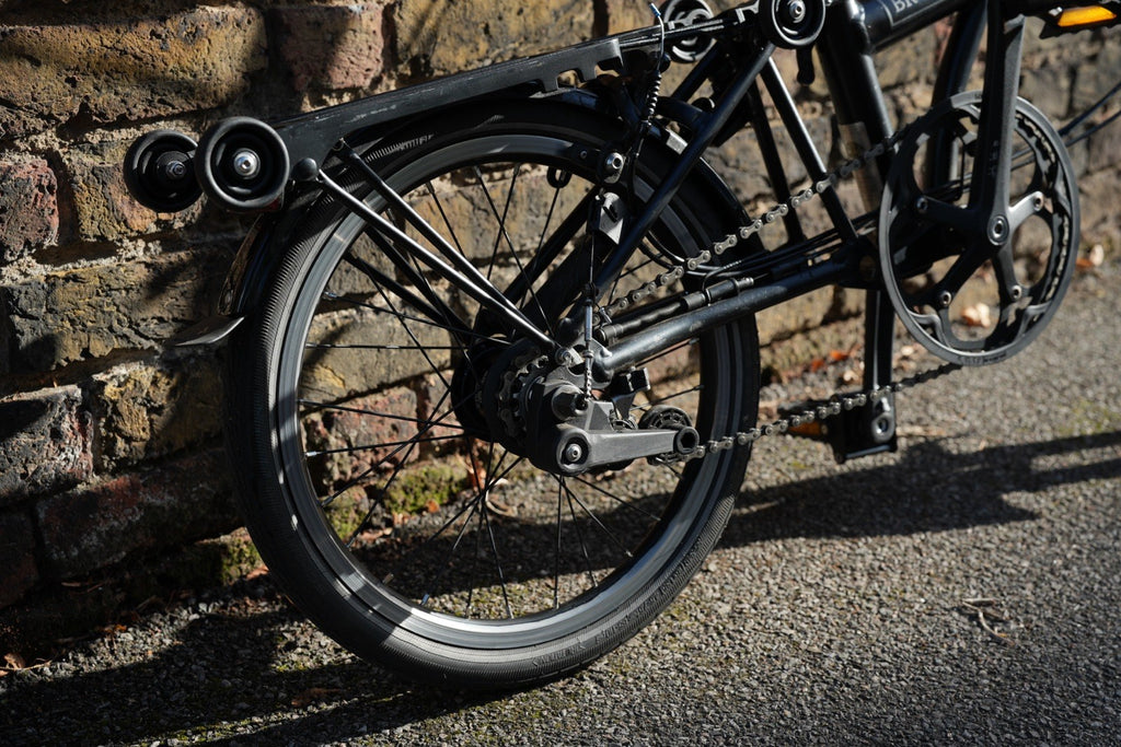 M6L Black Edition brompton folding bike with rack