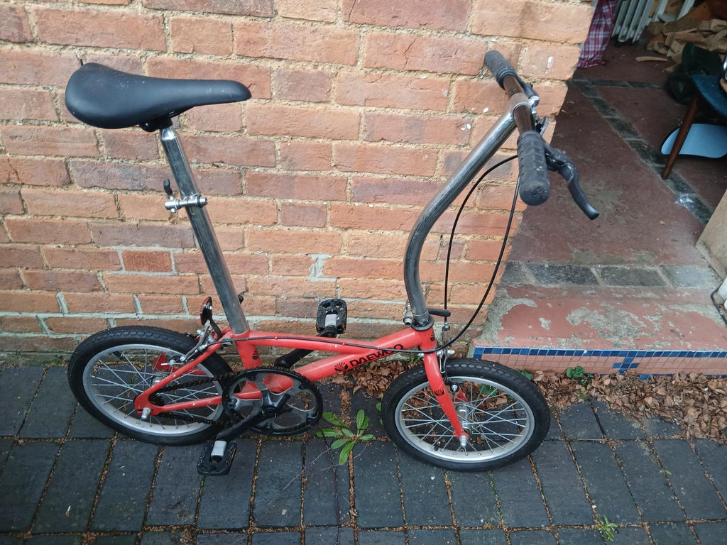 red folding bikes for adults used only 3 times