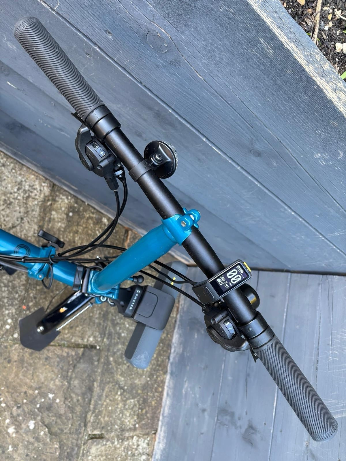 2023 Brompton C Line 6 Speed Urban in Ocean Blue + Optional Swytch Kit Fitted