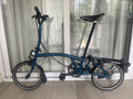 Brompton M6R 2024 C-line Ocean Blue Brooks Saddle MINT CONDITION✅FREE&FAST P&P🚚