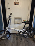 Carrera Transit Folding Bike White Lightweight Aluminium Frame 3 Speed Shimano