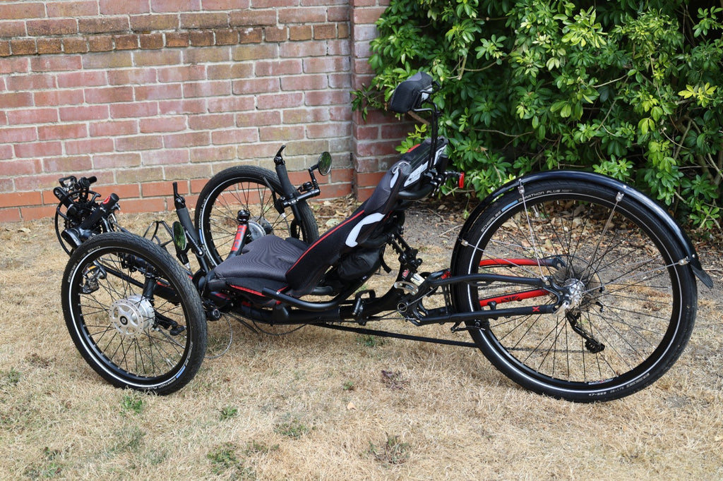 ICE Sprint X Tour folding recumbent adult trike - great condition, just 98 miles