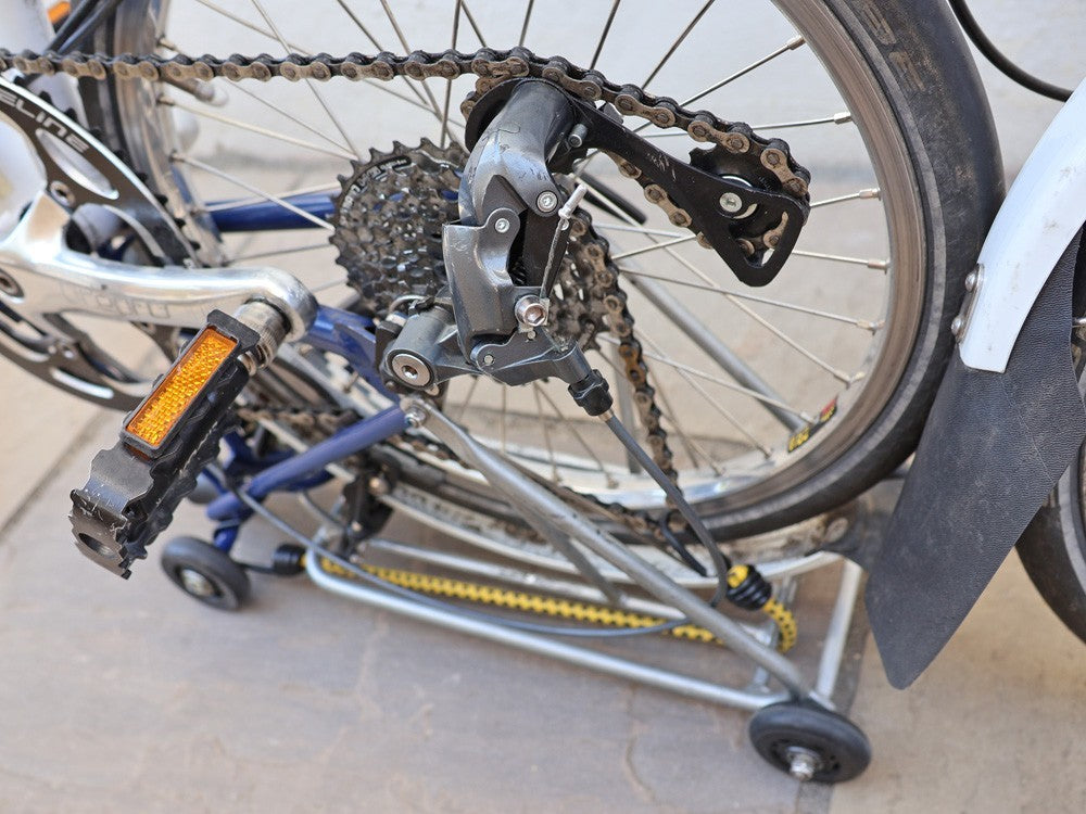Brompton Bike extensively modified for touring