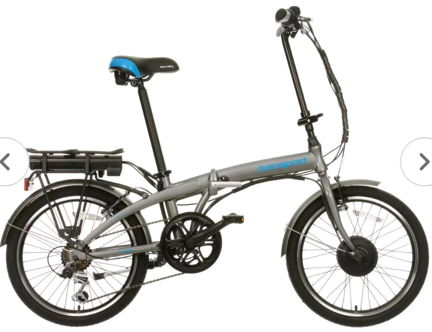 Apollo Transport 20" Wheel V Brake 6 Speed Folding Bike Grey Alloy A