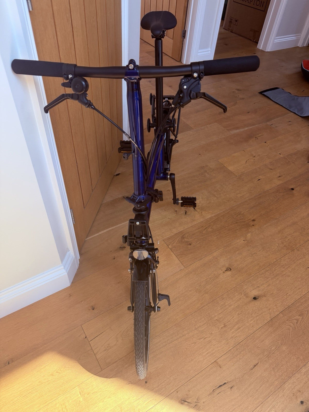Brompton P Line Roller Frame In Bolt Blue 4 Speed