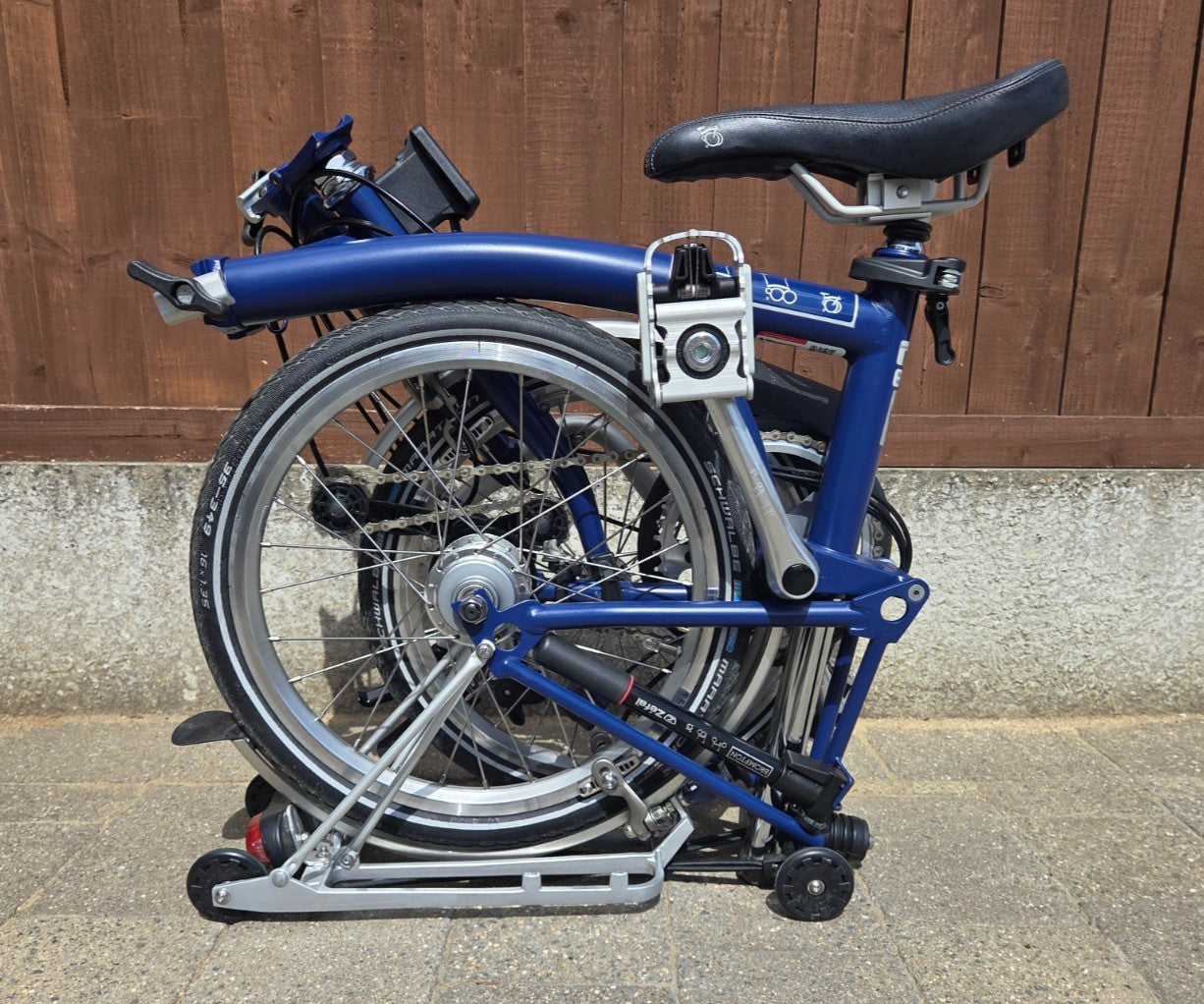 Brompton Folding Bike 6 Speed Cobalt Blue - Standard Size