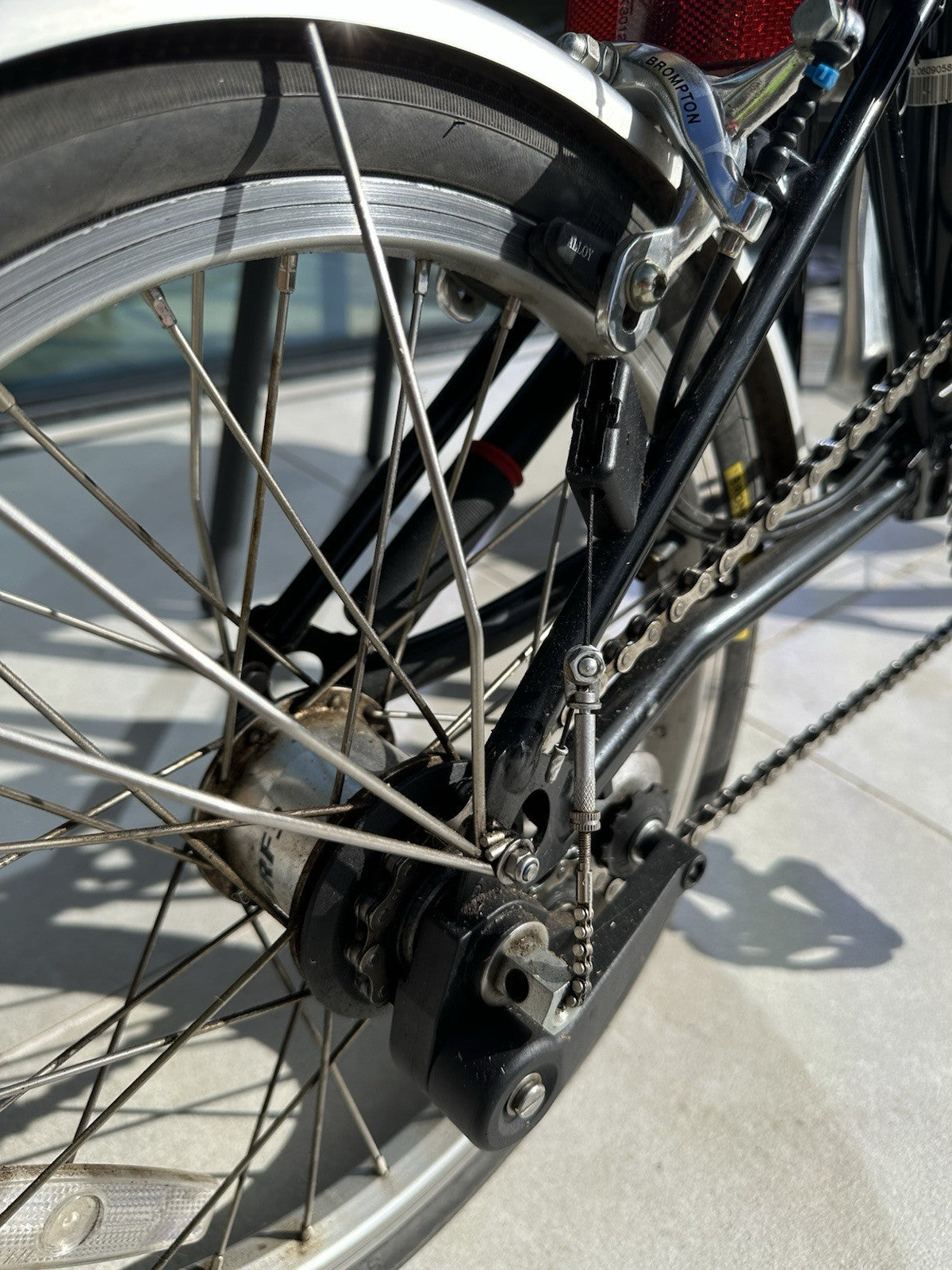 Brompton Folding Bike with Nano Conversion Kit. Includes black Carry Bag.