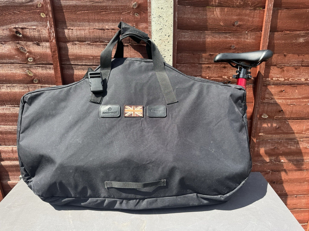 Hummingbird Prodrive Folding Bike Carbon Tri-Spokes mint condition+£174 CarryBag