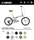 FabricBike 7-Speed Folding Bike Space Grey - Brand New In Unopened Box