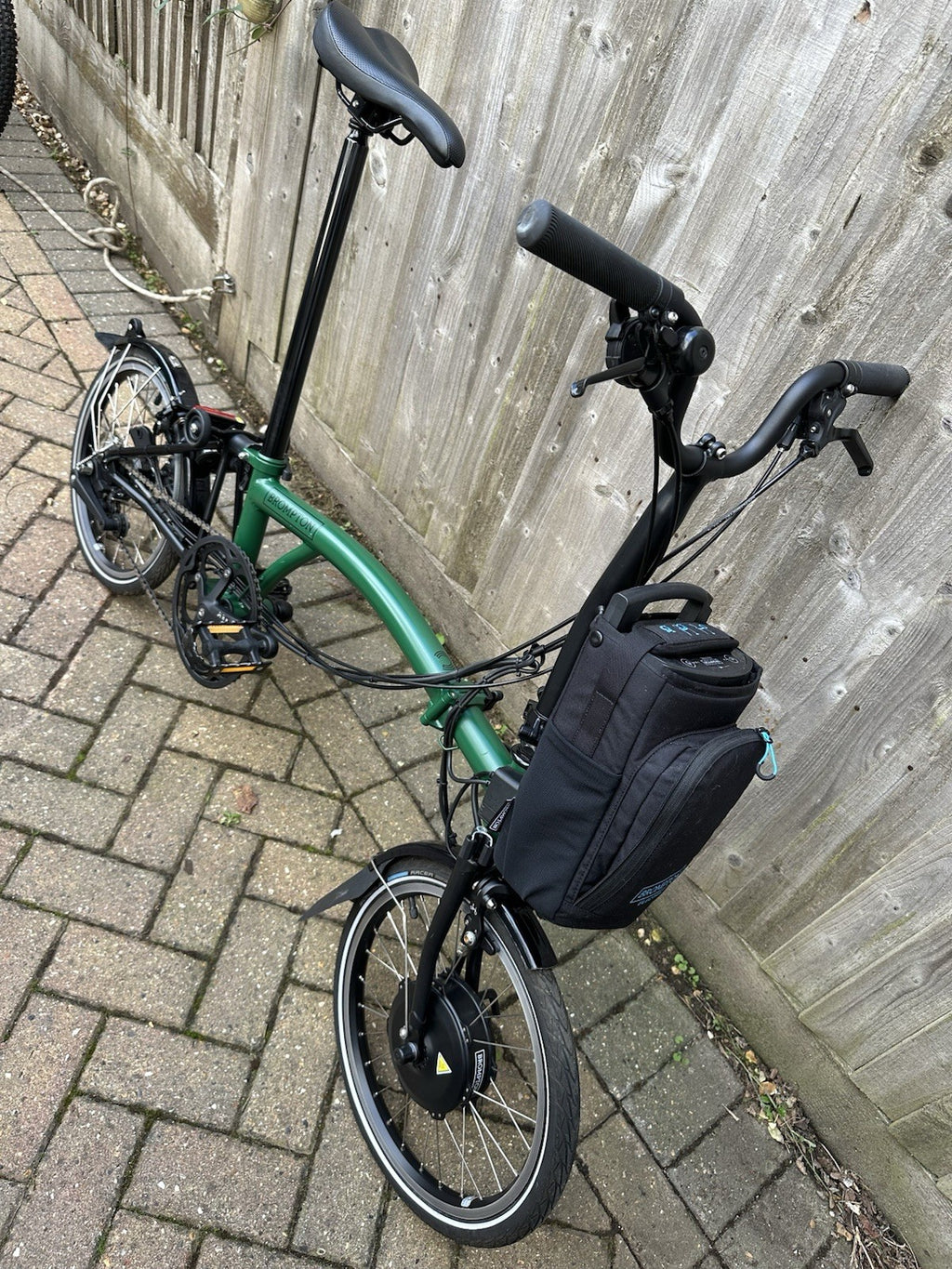 Brompton Folding Bike 16in wheels 6-speed Green/Black