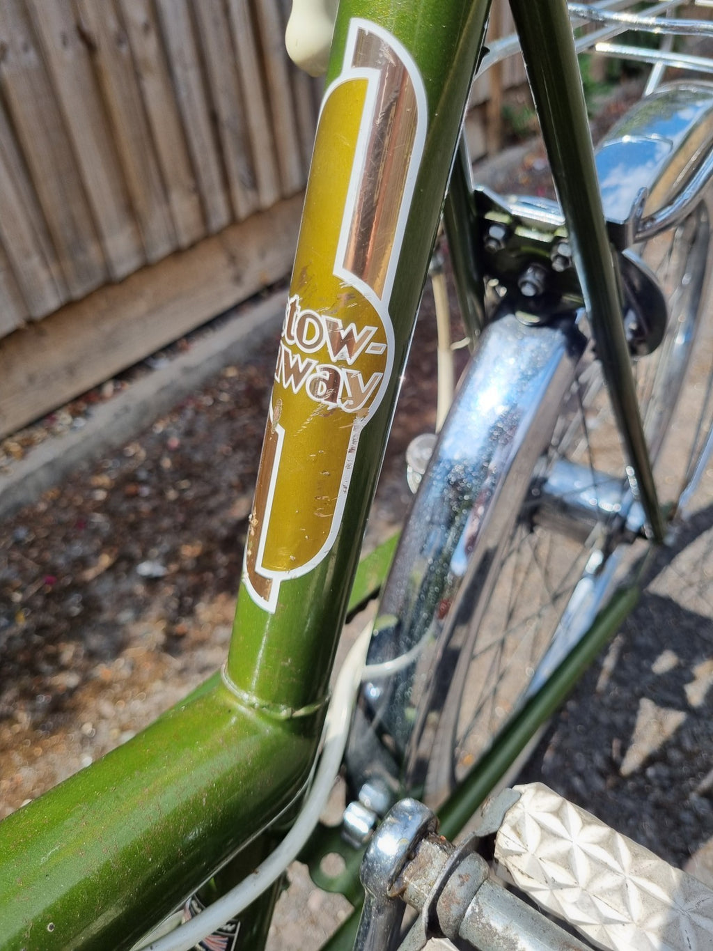 Vintage Raleigh Stowaway Vintage Unisex Folding bike Olive Green, ready to ride
