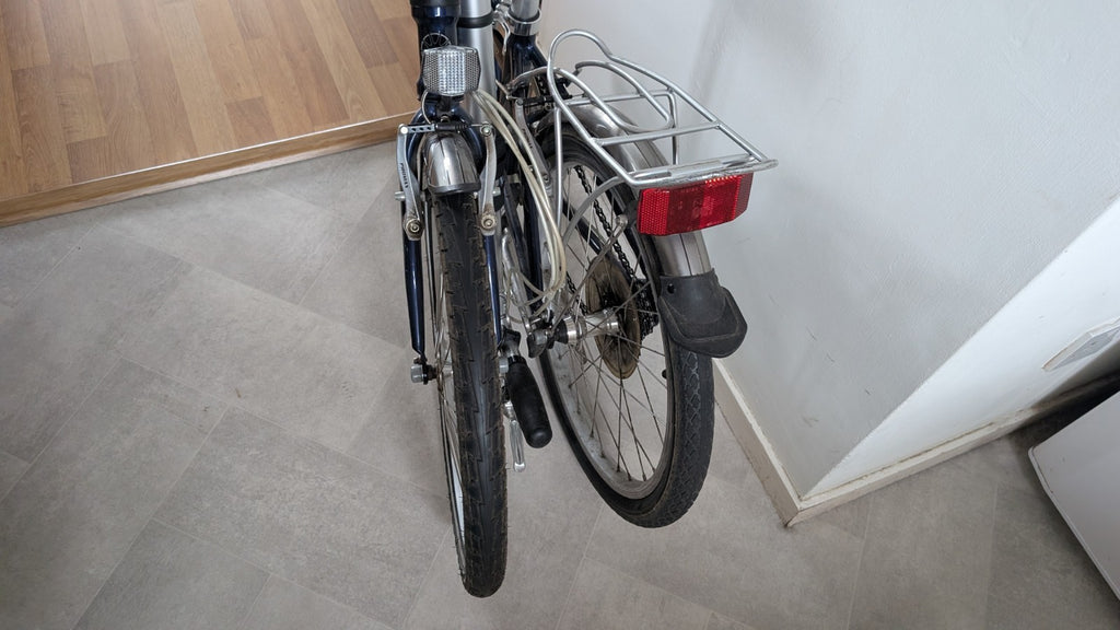 Dahon Speed D7 Folding Bike 20in Blue Aluminium, Rack, Mudguards, V-Brakes
